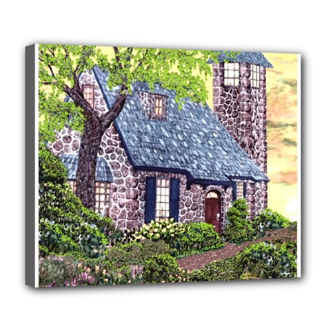 Essex Lighthouse   Ave Hurley   Pillow Deluxe Canvas 24  x 20  (Stretched) from ArtsNow.com