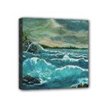 Hobsons  Lighthouse - Ave Hurley -  Mini Canvas 4  x 4  (Stretched)