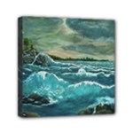 Hobsons  Lighthouse - Ave Hurley -  Mini Canvas 6  x 6  (Stretched)