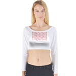 Cupcake Sprinkles Long Sleeve Crop Top (Tight Fit)