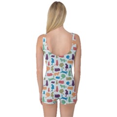 One Piece Boyleg Swimsuit 