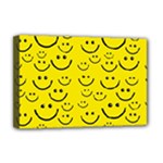 Smiley Face Deluxe Canvas 18  x 12  (Stretched)