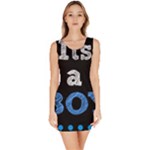 Its A Boy Black Bodycon Dress