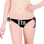 Its A Boy Black Bikini Bottom
