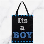 Its A Boy Black Classic Tote Bag