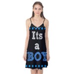 Its A Boy Black Camis Nightgown 