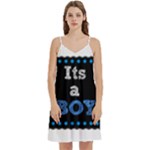Its A Boy Black Women s Reversible Sports Bra with Border