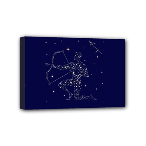 Sagittarius Stars Mini Canvas 6  x 4  (Stretched) from ArtsNow.com