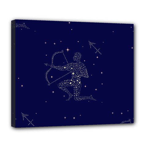 Sagittarius Stars Deluxe Canvas 24  x 20  (Stretched) from ArtsNow.com