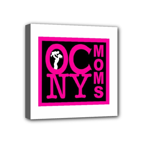 OCNYMOMS LOGO Mini Canvas 4  x 4  from ArtsNow.com
