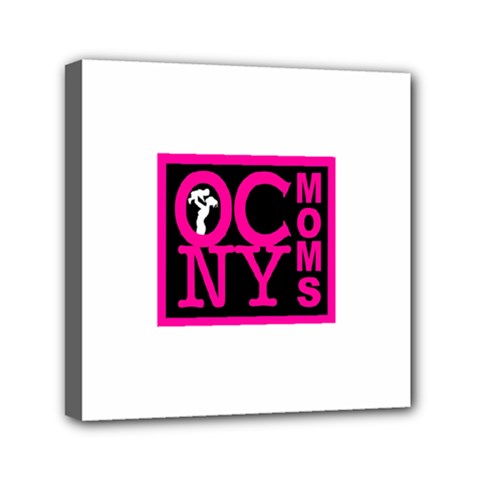 OCNYMOMS LOGO Mini Canvas 6  x 6  from ArtsNow.com