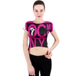 OCNYMOMS LOGO Crew Neck Crop Top