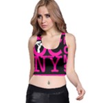 OCNYMOMS LOGO Racer Back Crop Tops