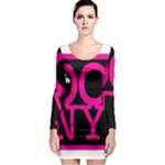 OCNYMOMS LOGO Long Sleeve Bodycon Dresses
