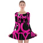 OCNYMOMS LOGO Long Sleeve Skater Dress