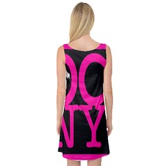 Sleeveless Satin Nightdress Back