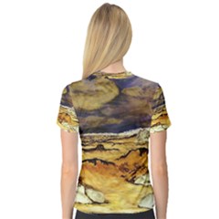 V-Neck Sport Mesh T-Shirt 