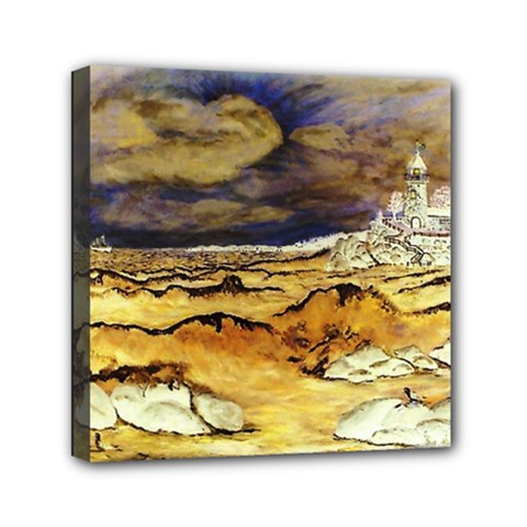 Brenton s Lighthouse Mini Canvas 6  x 6  (Stretched) from ArtsNow.com