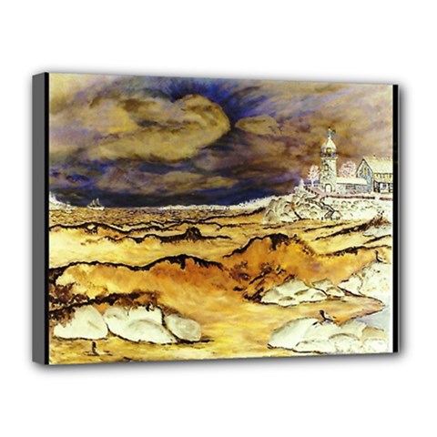 Brenton s Lighthouse Canvas 16  x 12  (Stretched) from ArtsNow.com