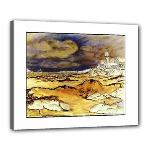 Brenton s Lighthouse Canvas 20  x 16  (Stretched) from ArtsNow.com