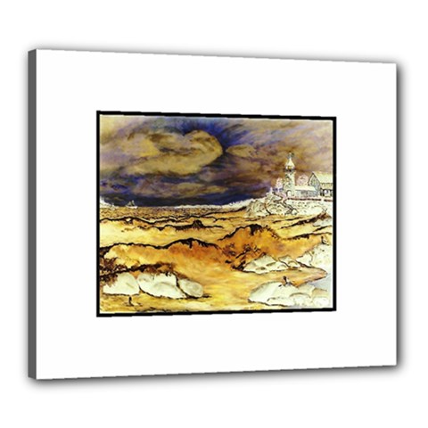 Brenton s Lighthouse Canvas 24  x 20  (Stretched) from ArtsNow.com