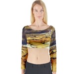 Brenton s Lighthouse Long Sleeve Crop Top (Tight Fit)