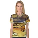 Brenton s Lighthouse Women s V-Neck Sport Mesh Tee