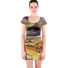 Short Sleeve Bodycon Dress Front Short Sleeve Bodycon Dress Front