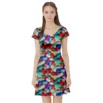 Pills drugs Short Sleeve Skater Dress