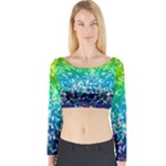 Glitter 4 Long Sleeve Crop Top