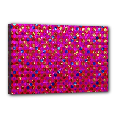 Polka Dot Sparkley Jewels 1 Canvas 18  x 12  from ArtsNow.com