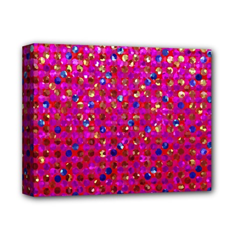 Polka Dot Sparkley Jewels 1 Deluxe Canvas 14  x 11  from ArtsNow.com