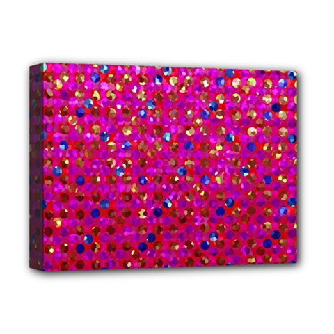 Polka Dot Sparkley Jewels 1 Deluxe Canvas 16  x 12   from ArtsNow.com