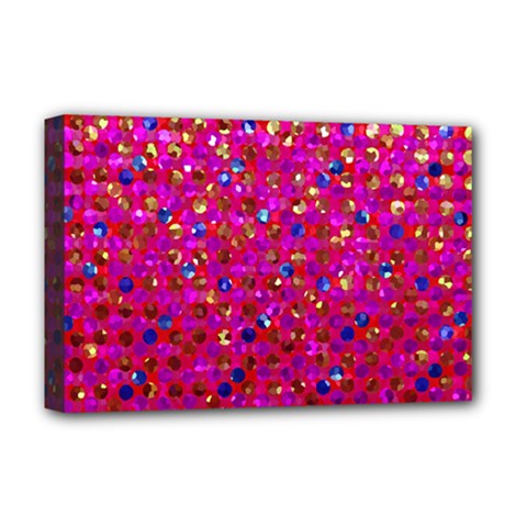 Polka Dot Sparkley Jewels 1 Deluxe Canvas 18  x 12   from ArtsNow.com