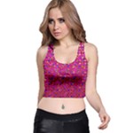 Polka Dot Sparkley Jewels 1 Racer Back Crop Tops