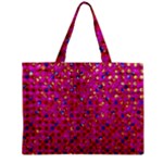 Polka Dot Sparkley Jewels 1 Zipper Tiny Tote Bags