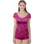 Polka Dot Sparkley Jewels 1 Short Sleeve Leotard