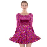 Polka Dot Sparkley Jewels 1 Long Sleeve Skater Dress