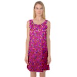 Polka Dot Sparkley Jewels 1 Sleeveless Satin Nightdresses