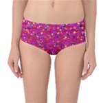 Polka Dot Sparkley Jewels 1 Mid-Waist Bikini Bottoms