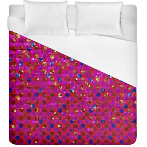 Polka Dot Sparkley Jewels 1 Duvet Cover Single Side (KingSize) from ArtsNow.com