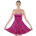 Polka Dot Sparkley Jewels 1 Strapless Bra Top Dress