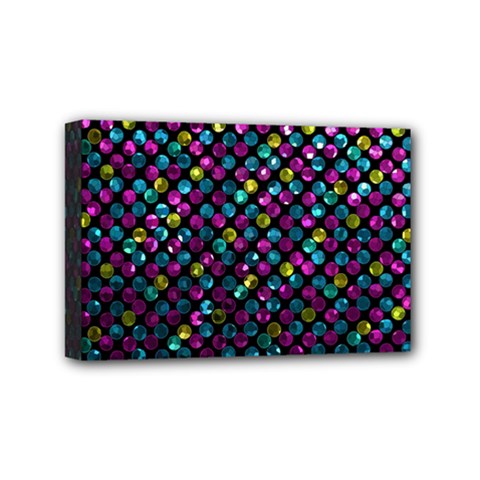 Polka Dot Sparkley Jewels 2 Mini Canvas 6  x 4  from ArtsNow.com