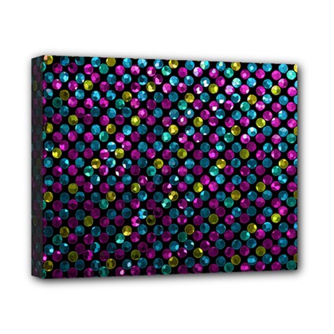 Polka Dot Sparkley Jewels 2 Canvas 10  x 8  from ArtsNow.com
