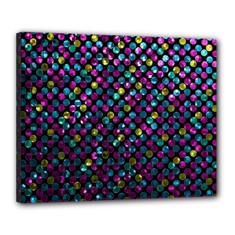 Polka Dot Sparkley Jewels 2 Canvas 20  x 16  from ArtsNow.com