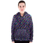 Polka Dot Sparkley Jewels 2 Women s Zipper Hoodies