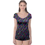 Polka Dot Sparkley Jewels 2 Short Sleeve Leotard