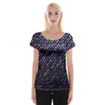 Polka Dot Sparkley Jewels 2 Women s Cap Sleeve Top