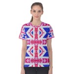 Union Jack Flag Women s Cotton Tee