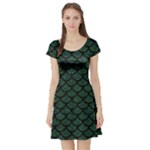 Mermaid Scales Short Sleeve Skater Dress
